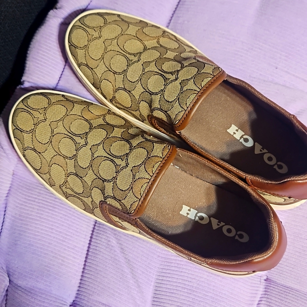 Coach slip ons